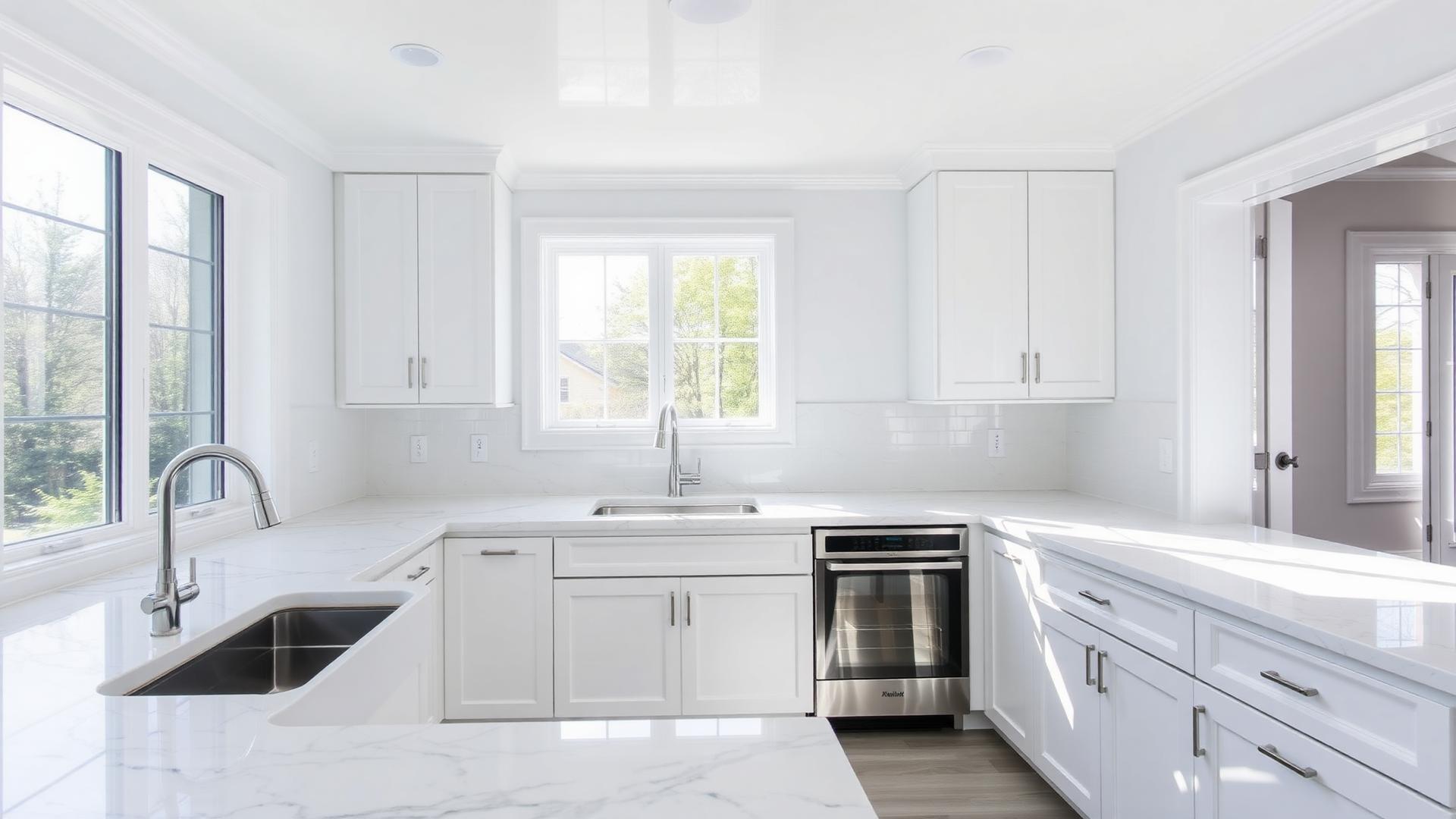 Freshly cleaned home kitchen